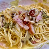 白ワインと♫ベーコンと玉ねぎのコク旨スープパスタ